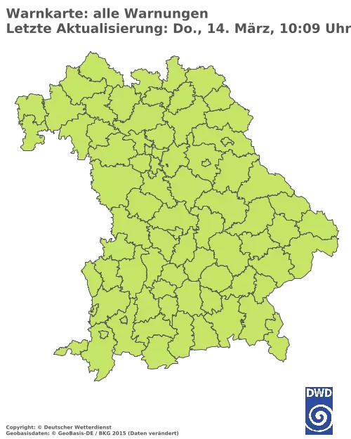 Aktuelle Wetterwarnungen für  Neustadt a.d. Waldnaab